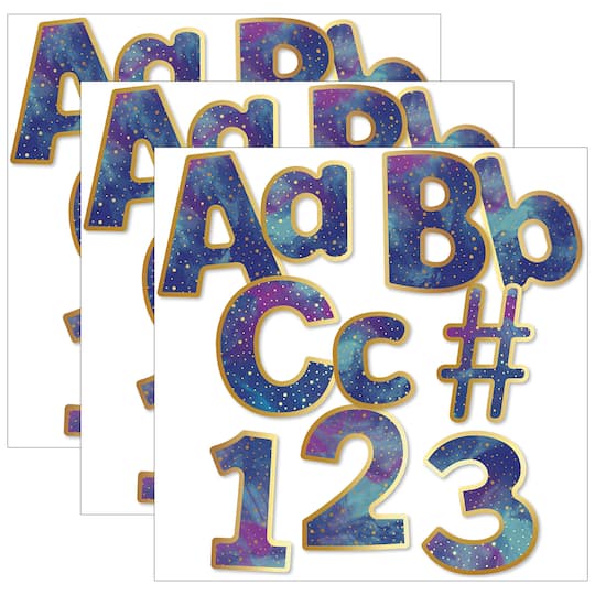 Carson Dellosa® Galaxy Combo Pack EZ Letters, 3 Packs of 219